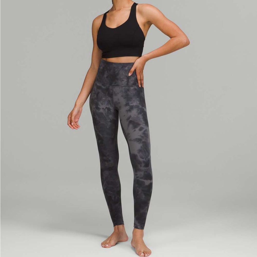 lululemon Align™ High-Rise Pant 25" 
Diamond Dye Pitch Grey size 4